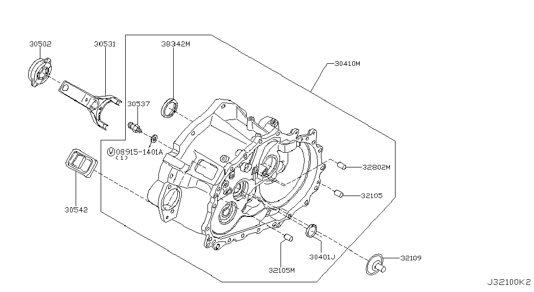 NISSAN 30502-1W716 - Вичавний підшипник avtolavka.club