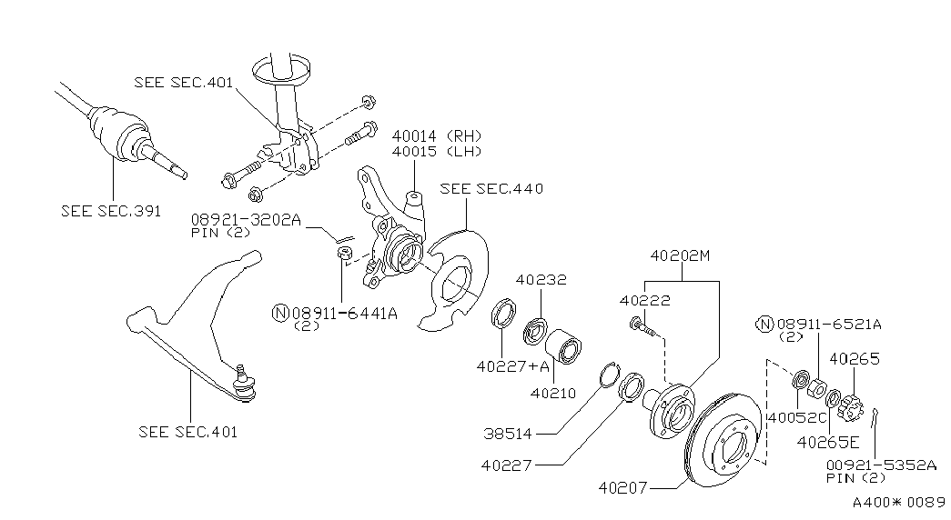 NISSAN 4322221B00 - Болт для кріплення колеса avtolavka.club