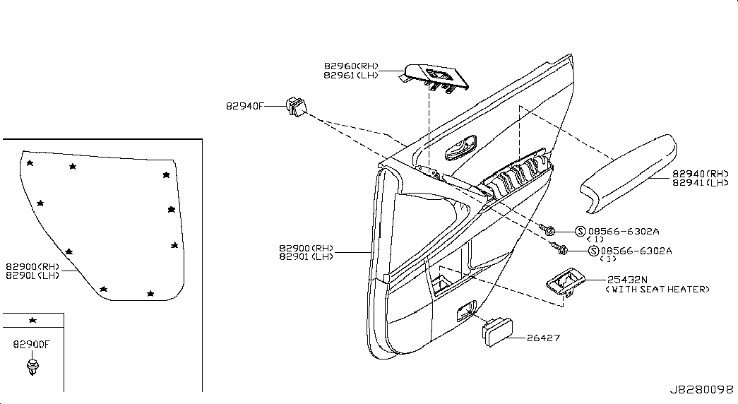 NISSAN 0155330001 - Зажим, молдинг / захисна накладка avtolavka.club