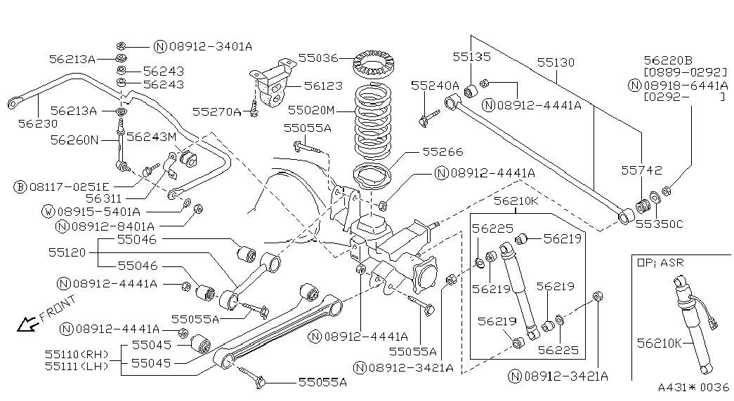 NISSAN 56260-41G11 - Тяга / стійка, стабілізатор avtolavka.club