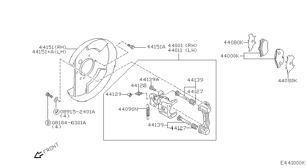 NISSAN D4060-BM40A - Гальмівні колодки, дискові гальма avtolavka.club