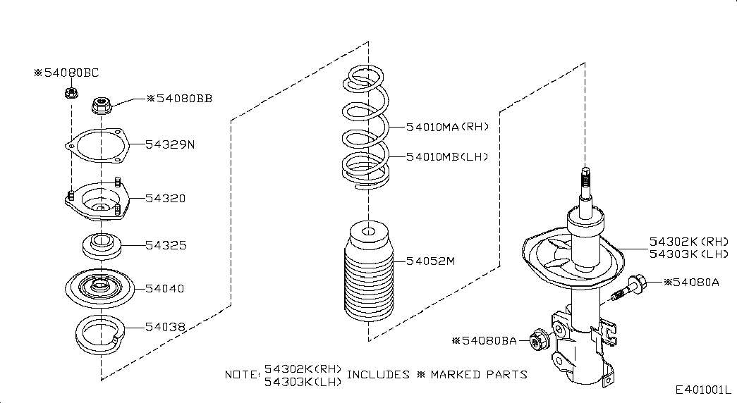 NISSAN E4302BM425 - Амортизатор avtolavka.club