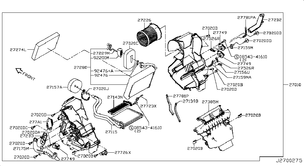 NISSAN 27226-4BG0B - Електродвигун, вентиляція салону avtolavka.club