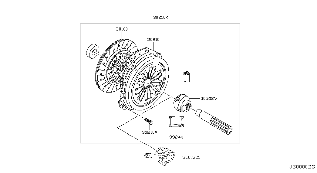 NISSAN 23354-00QAK- - Комплект зчеплення avtolavka.club