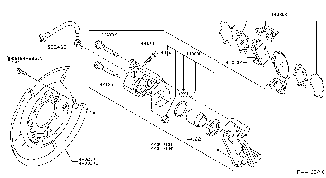 Infiniti D4060-3NK0A - Гальмівні колодки, дискові гальма avtolavka.club