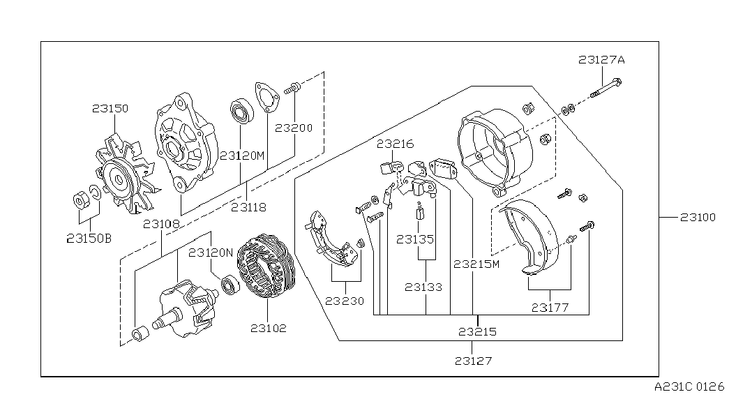 NISSAN 23120-R2000 - Підшипник avtolavka.club