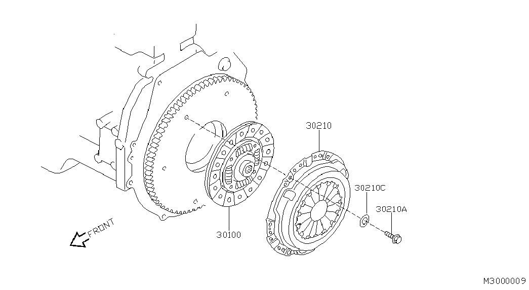 NISSAN 30100-BN300 - Диск зчеплення avtolavka.club