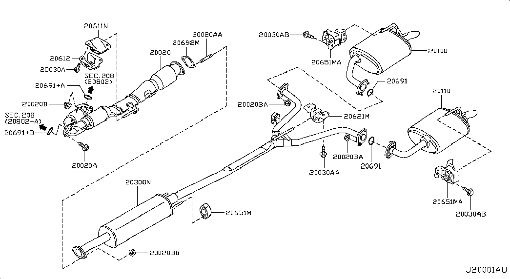 NISSAN 2069151E01 - Прокладка, труба вихлопного газу avtolavka.club