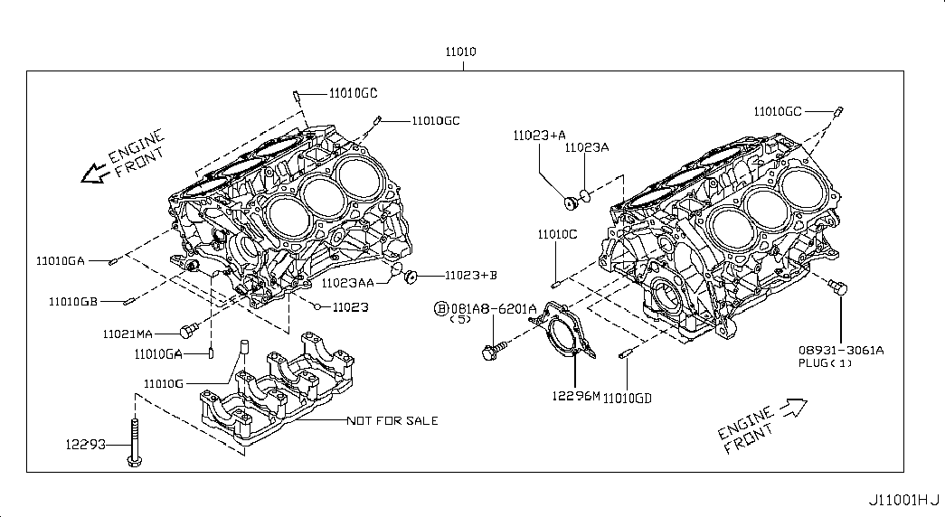 NISSAN 12296-31U20 - Ущільнене кільце, колінчастий вал avtolavka.club