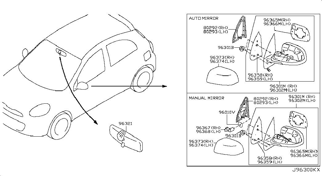 DACIA 9637 43A S0H - Покриття, зовнішнє дзеркало avtolavka.club