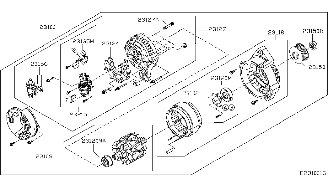 NISSAN 23100-BC00A - Генератор avtolavka.club