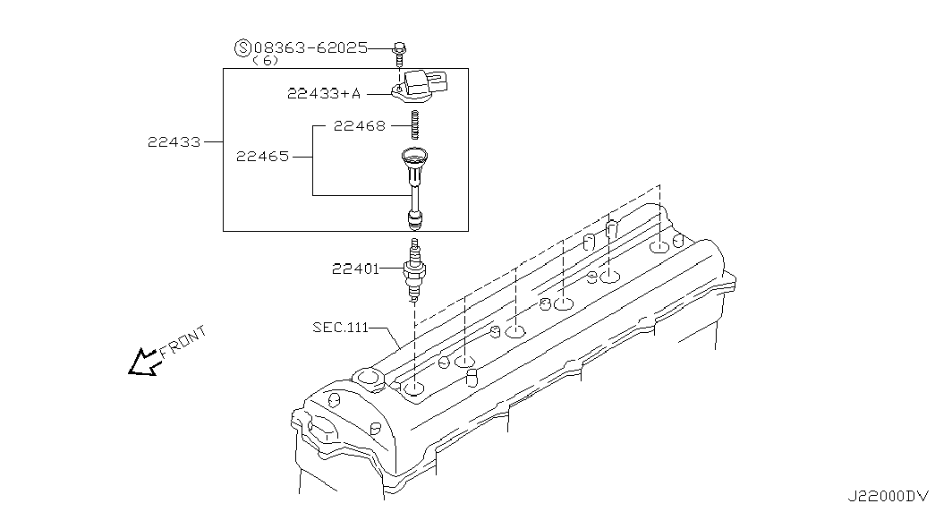 NISSAN 22401-8H514 - Свічка запалювання avtolavka.club