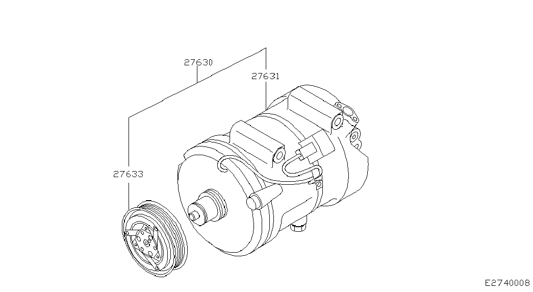 NISSAN 926109F512 - Компресор, кондиціонер avtolavka.club