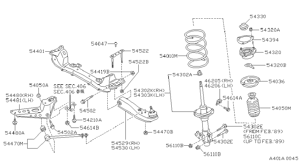 NISSAN 5405035F01 - Пилозахисний комплект, амортизатор avtolavka.club