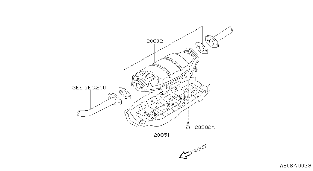 Datsun 2080040F25 - Каталізатор avtolavka.club