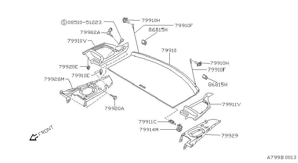 NISSAN 0280919300 - Зажим, молдинг / захисна накладка avtolavka.club