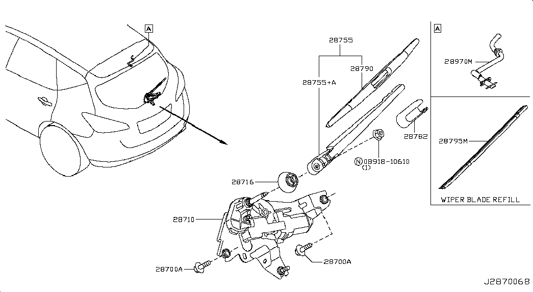 NISSAN 28780-1AN0A - Щітка склоочисника avtolavka.club