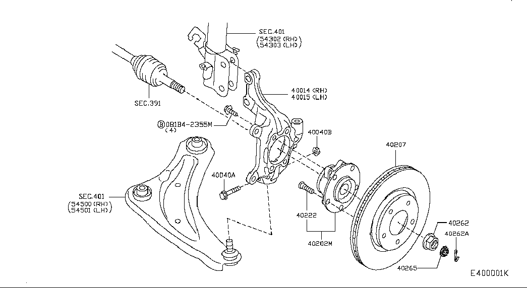 TOYOTA 402021KA0A - Маточина колеса avtolavka.club