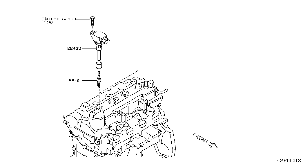 NISSAN 22448-1KT0A - Котушка запалювання avtolavka.club