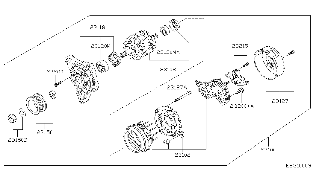 NISSAN 23120 54B60 - Підшипник avtolavka.club