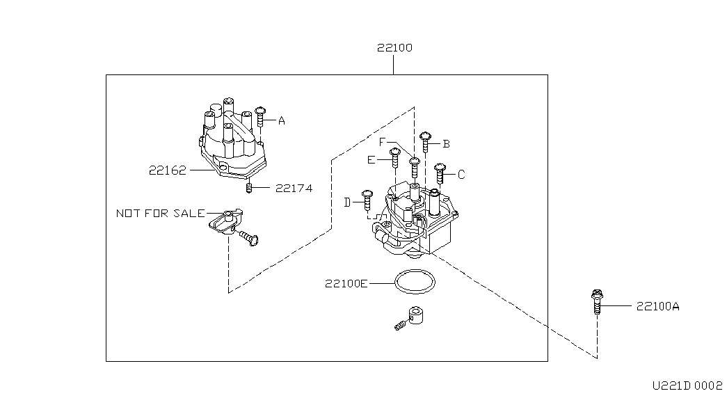 NISSAN 22131-71J00 - Прокладка, розподільник запалювання avtolavka.club