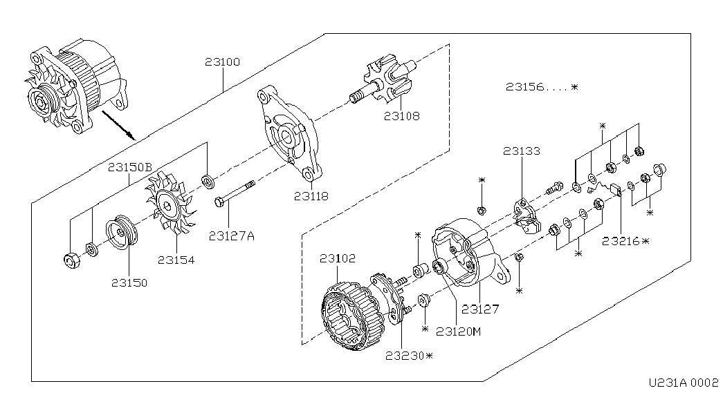 NISSAN 23133-Q9000 - Регулятор напруги генератора avtolavka.club