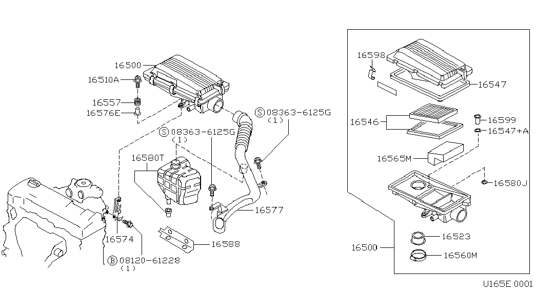 Infiniti 1654673C11 - Повітряний фільтр avtolavka.club