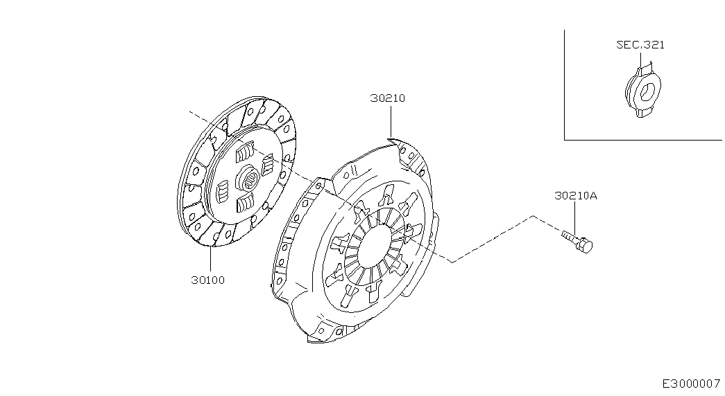 NISSAN 30210-BM410 - Нажимной диск зчеплення avtolavka.club