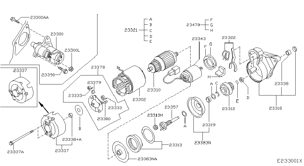 NISSAN 233006N205 - Стартер avtolavka.club