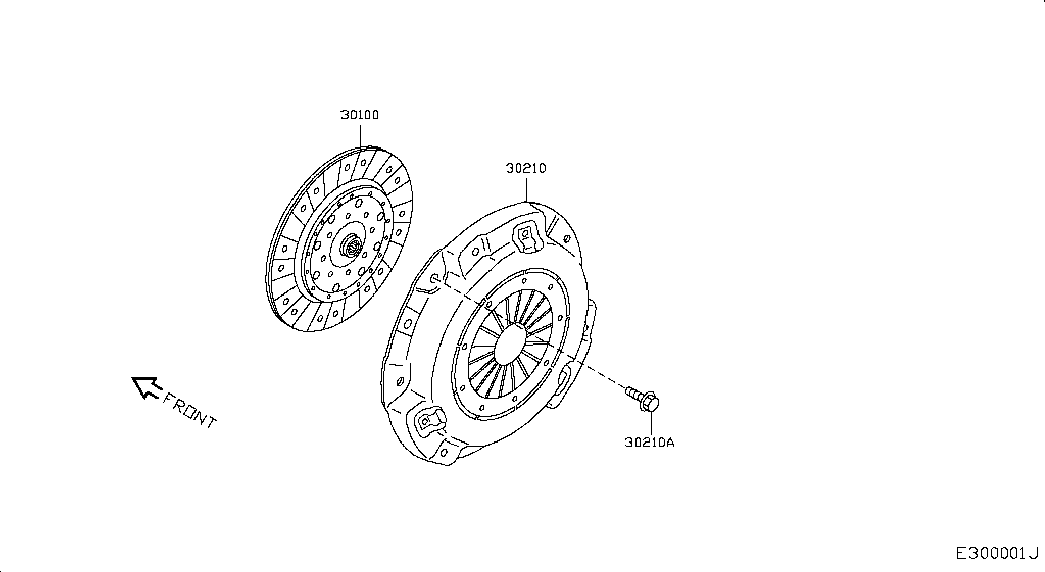 NISSAN 30210-JD00A - Нажимной диск зчеплення avtolavka.club