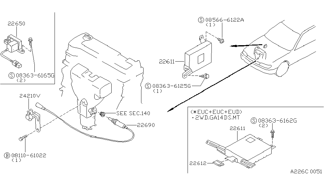 NISSAN 22690-81N00 - Лямбда-зонд, датчик кисню avtolavka.club