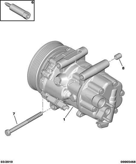 PEUGEOT 6453.WQ - Компресор, кондиціонер avtolavka.club