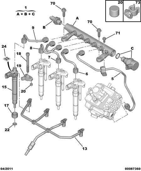 CITROËN/PEUGEOT 16 068 717 80 - Кільце ущільнювача, шахта форсунки avtolavka.club