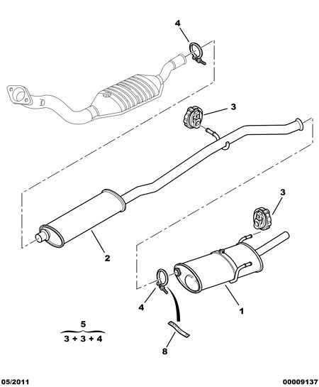 JAPCAR 1717 84 - EXHAUST INTERMEDIATE PIPE avtolavka.club