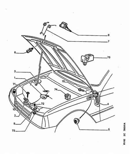 PEUGEOT 7937 65 - Тросик замка капота avtolavka.club