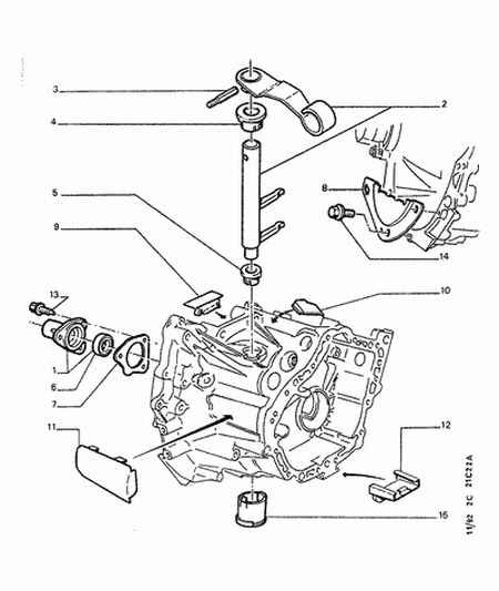 PEUGEOT 2175 14 - Поворотна вилка, система зчеплення avtolavka.club