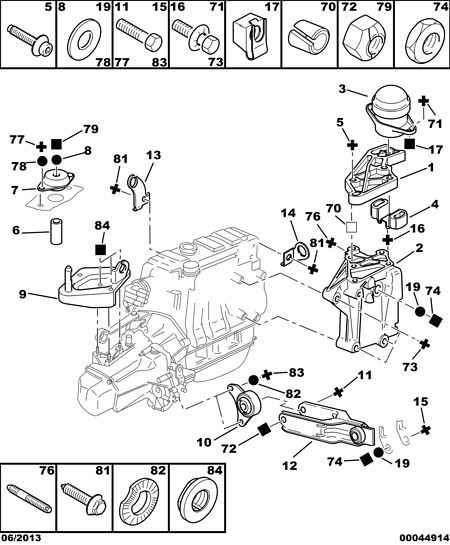 AUDI 1844 54 - ENGINE ELASTIC MOUNTING BRACKT avtolavka.club