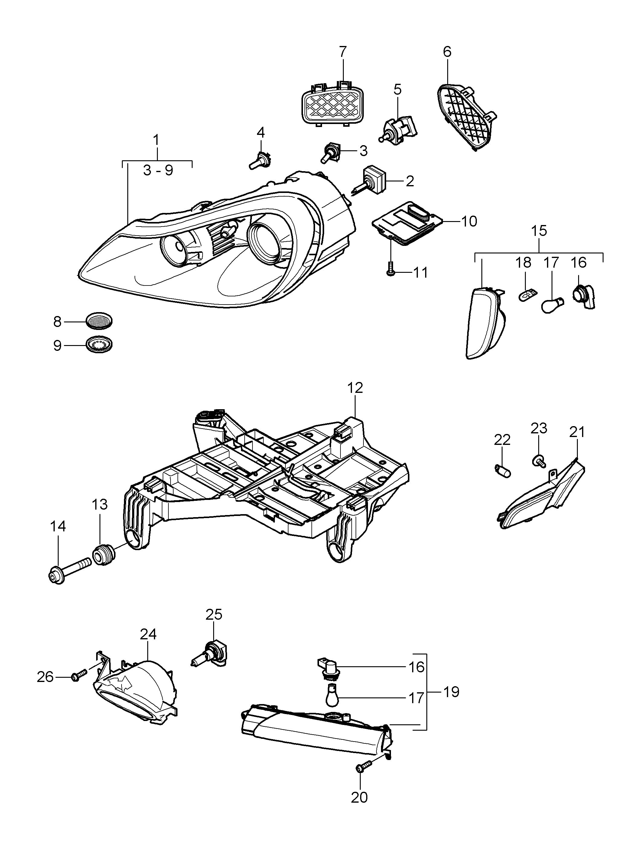 Porsche N 105 661 01 - Лампа розжарювання, фара дальнього світла avtolavka.club