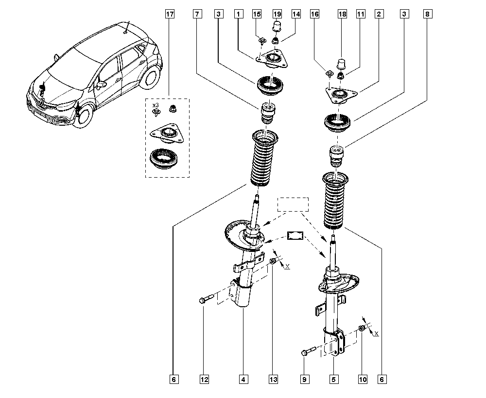 RENAULT 543020457R - Амортизатор avtolavka.club