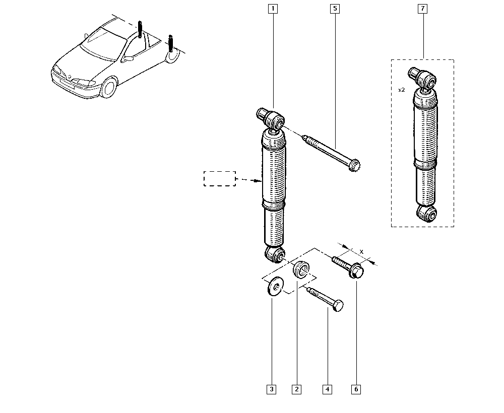 RENAULT 7701479292 - Амортизатор avtolavka.club