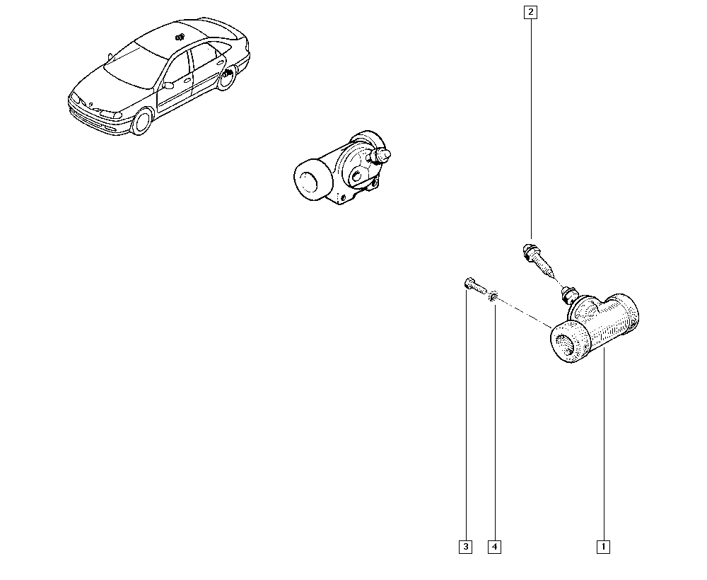 RENAULT 7701041021 - Колісний гальмівний циліндр avtolavka.club