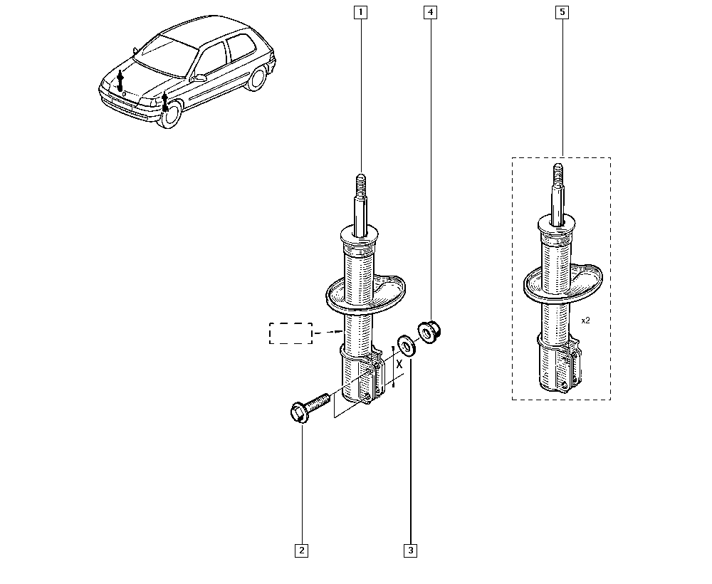 RENAULT 7701478600 - Амортизатор avtolavka.club