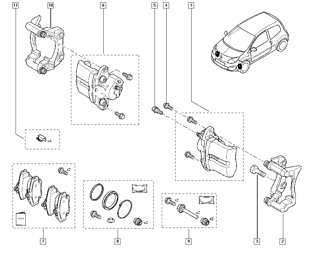 DACIA 7701051906 - Комплект направляючої гільзи avtolavka.club