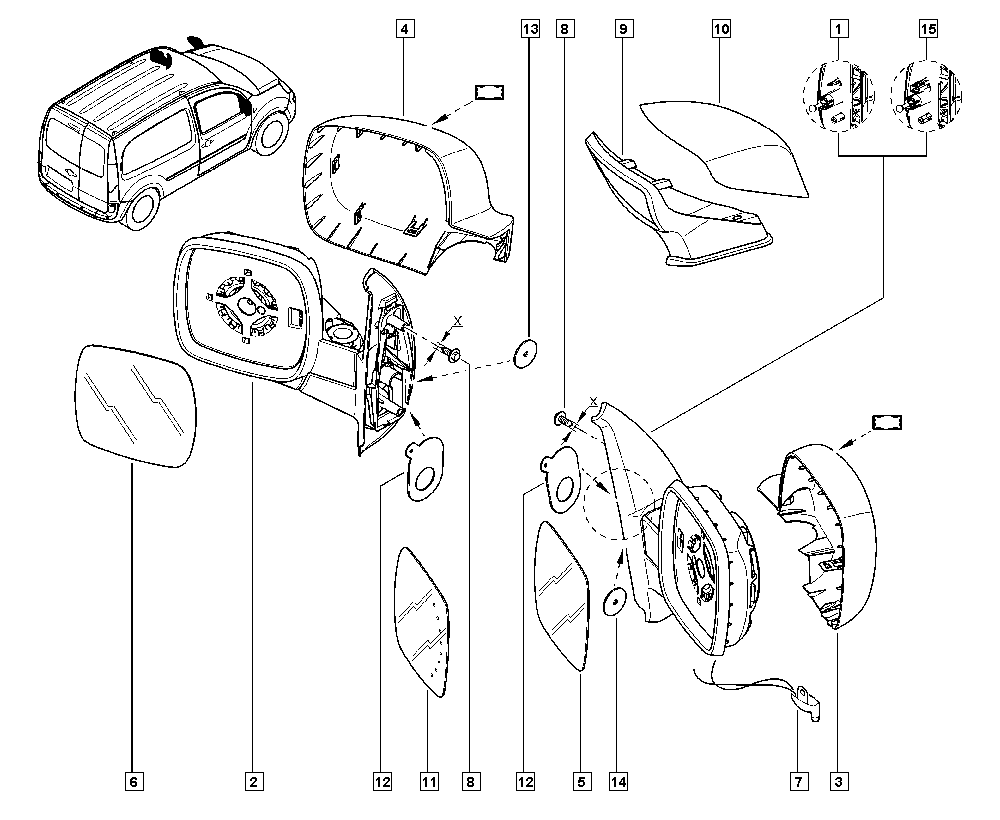 RENAULT 963656392R - Зовнішнє дзеркало avtolavka.club