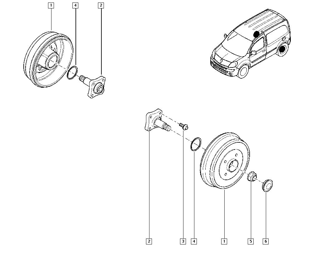 DACIA 7703 034 275 - Гайка, шийка осі avtolavka.club