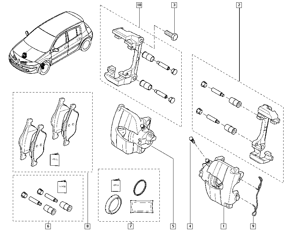 NISSAN 410601237R - Гальмівні колодки, дискові гальма avtolavka.club