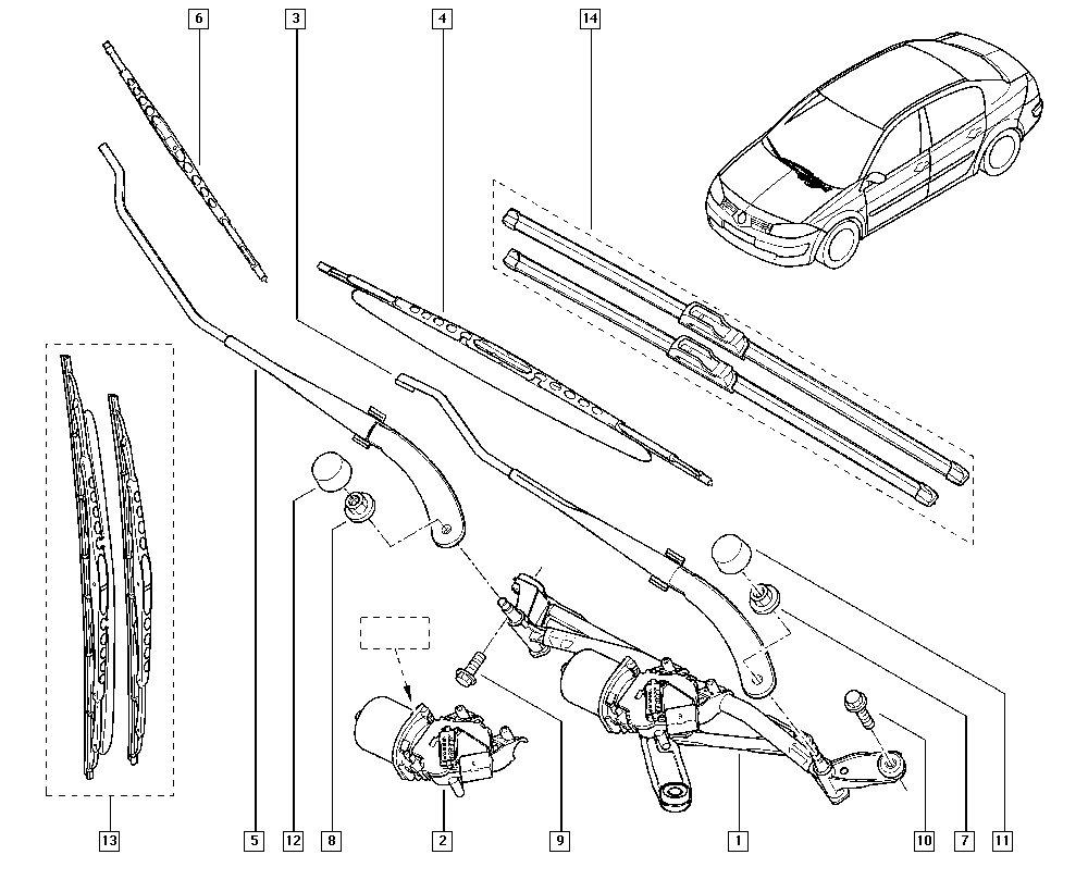 RENAULT 7701071248 - Щітка склоочисника avtolavka.club