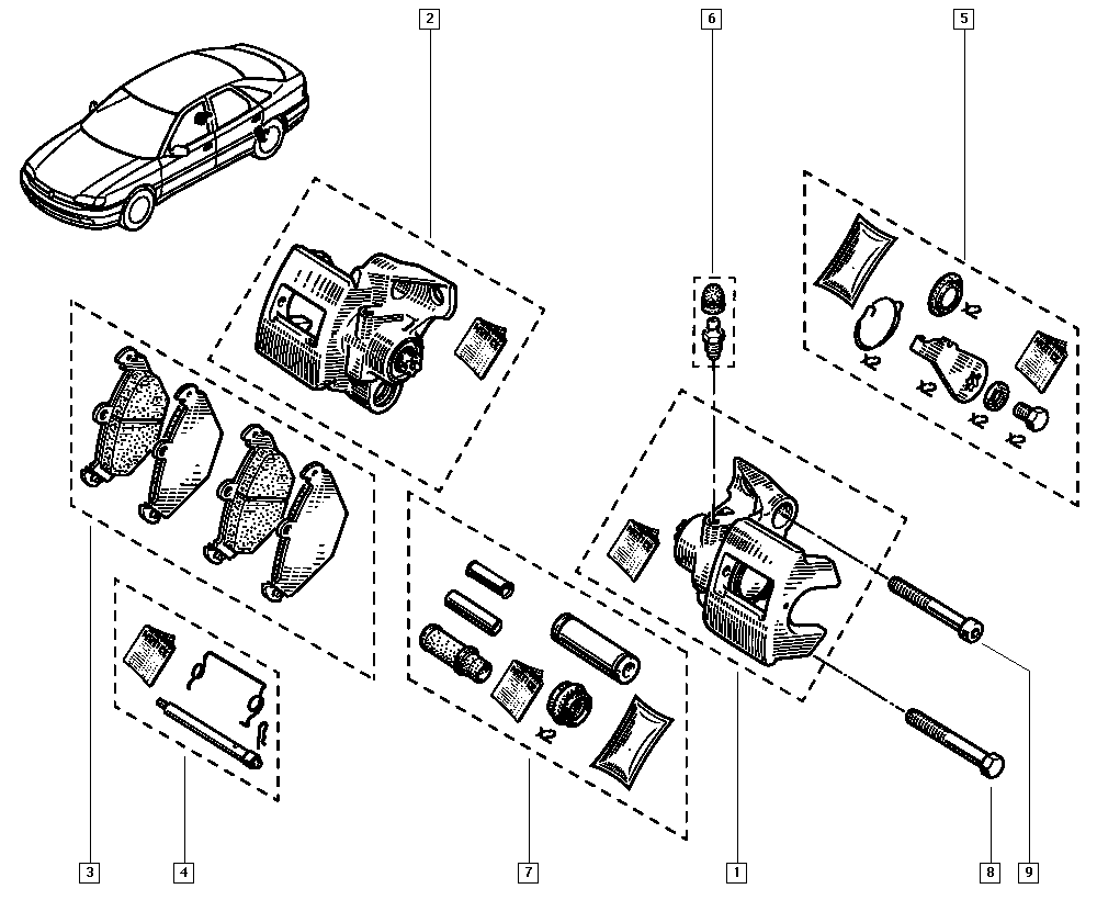 RENAULT 7701203725 - Гальмівний супорт avtolavka.club