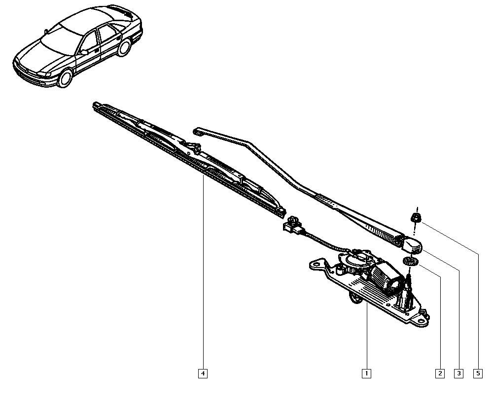 RENAULT 7701410134 - Щітка склоочисника avtolavka.club