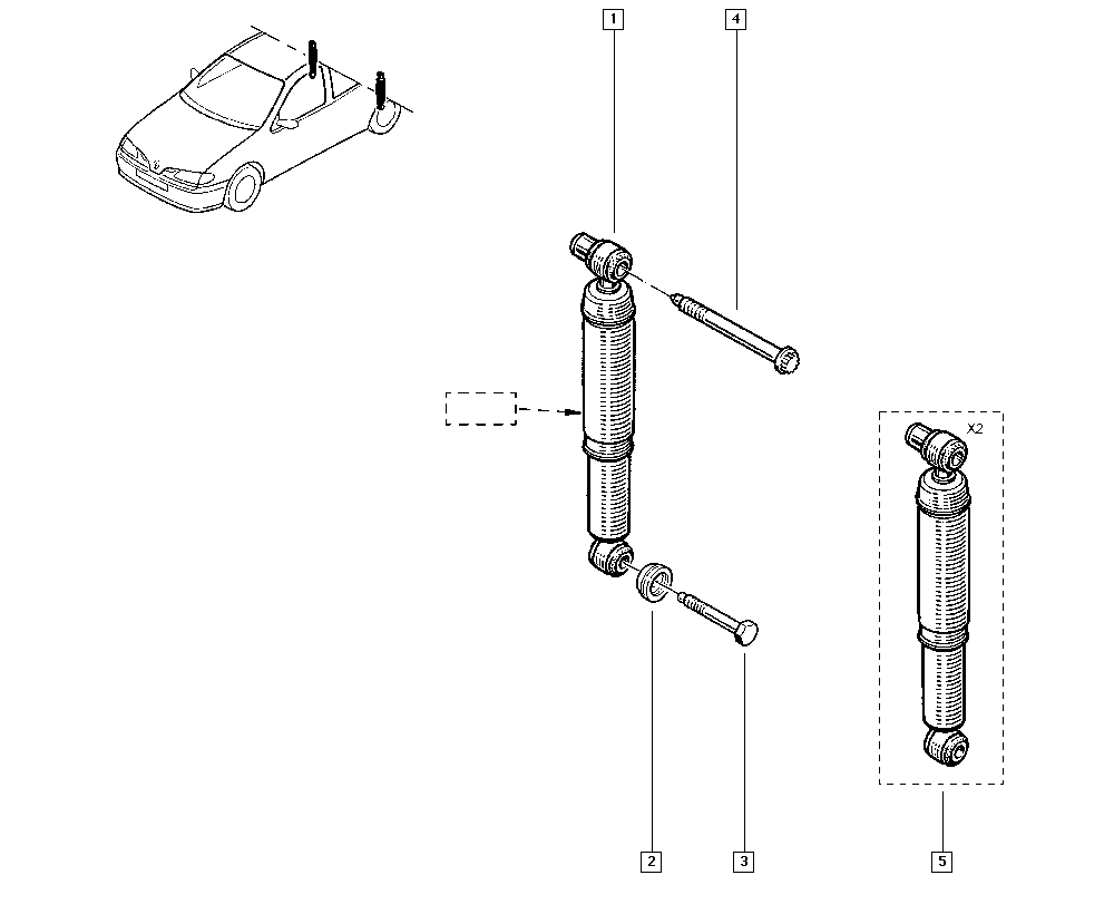 RENAULT 7701479087 - Амортизатор avtolavka.club